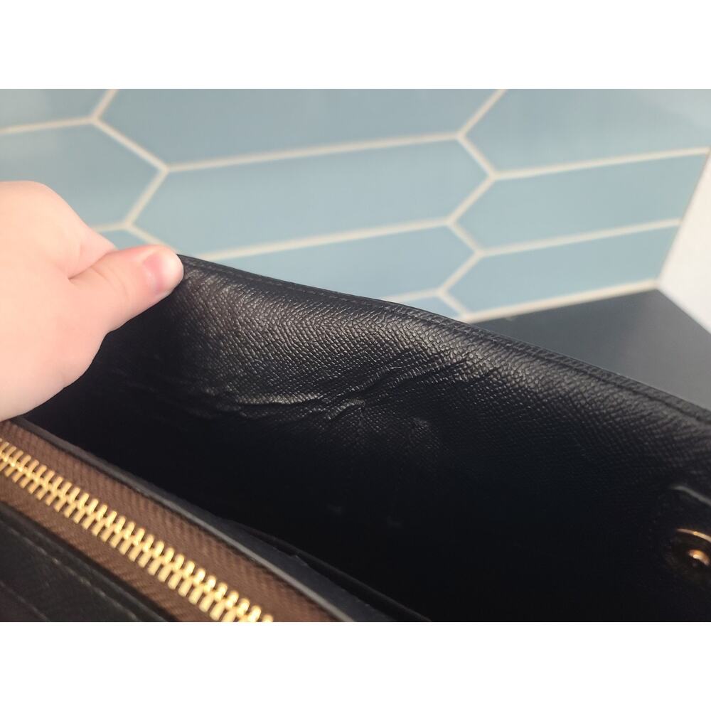 Coach Authentic Brown Signature Coated Canvas Large Avenue Carryall Tote - Picture 10 of 16